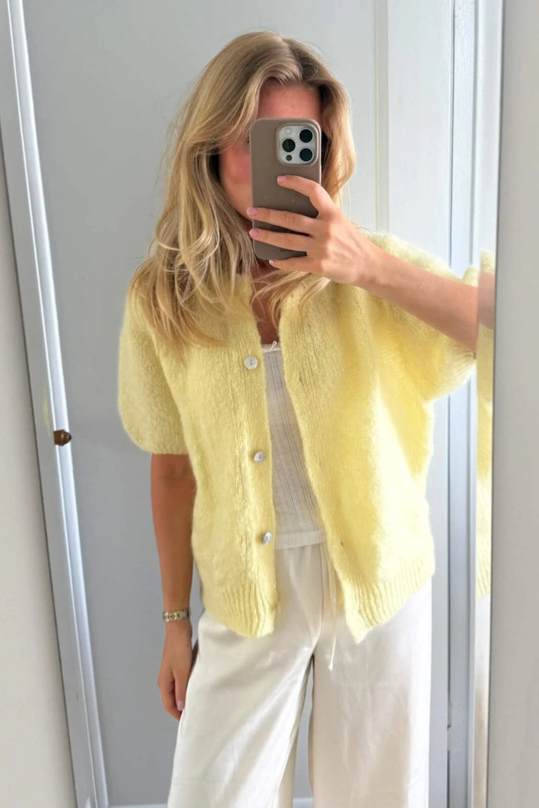 BYIC - Idaic Ss Cardigan 5265 - Yellow - Image 4