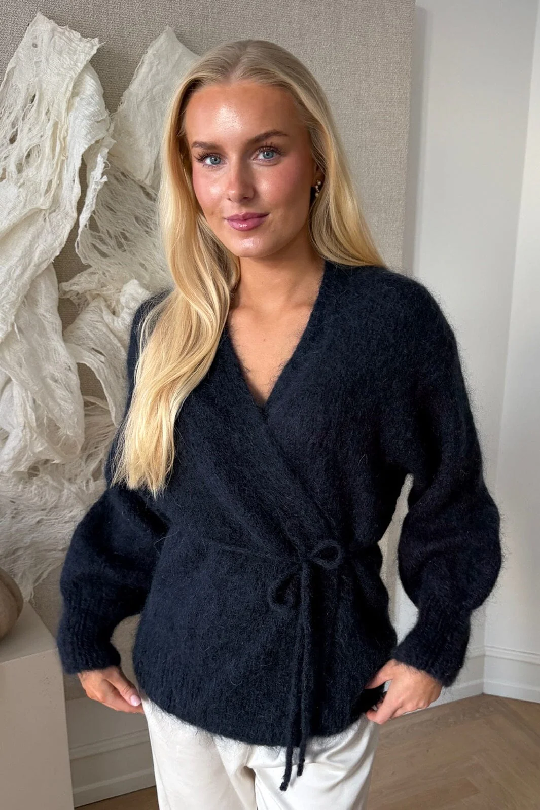 BYIC - Idaic Wrap Cardigan 85119 - Navy - Image 2