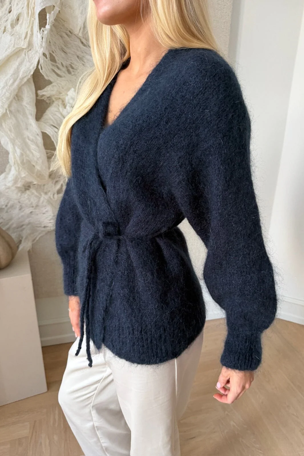 BYIC - Idaic Wrap Cardigan 85119 - Navy - Image 4
