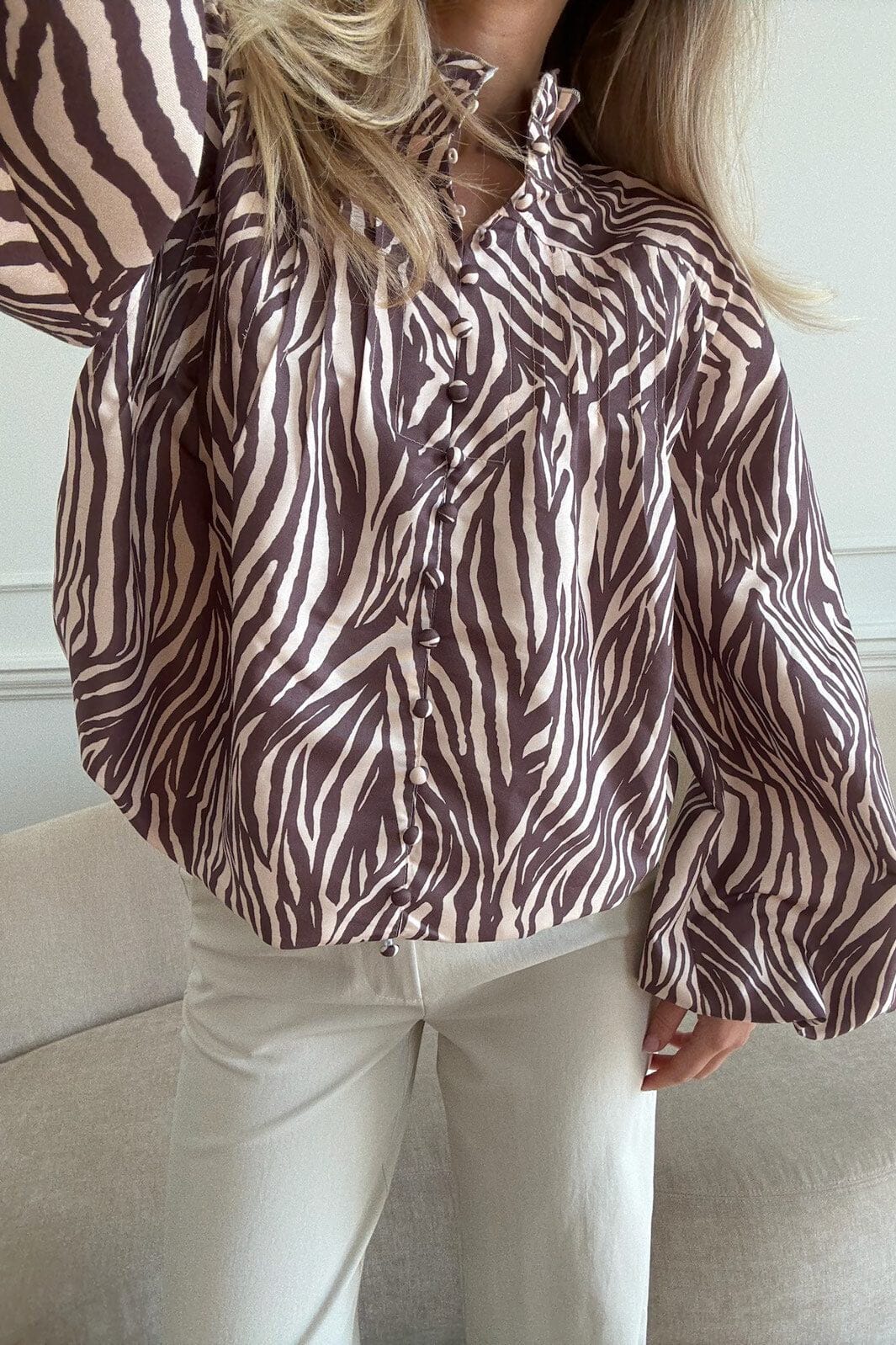BYIC - Ingeborgic Shirt A23929 - Brown Zebra - Image 7
