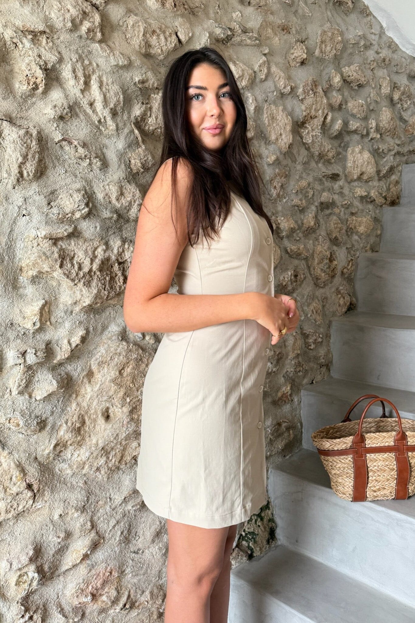 BYIC - Mayic Dress A23804 - Beige - Image 8