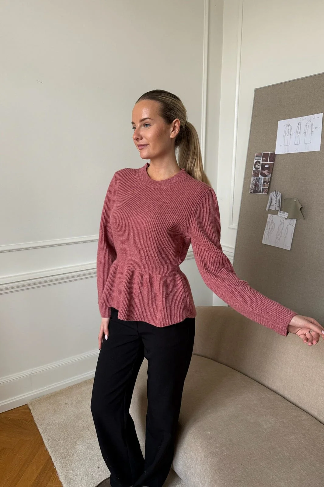 BYIC - Saraic Sweater D059-2 - Dusty Rose - Image 4