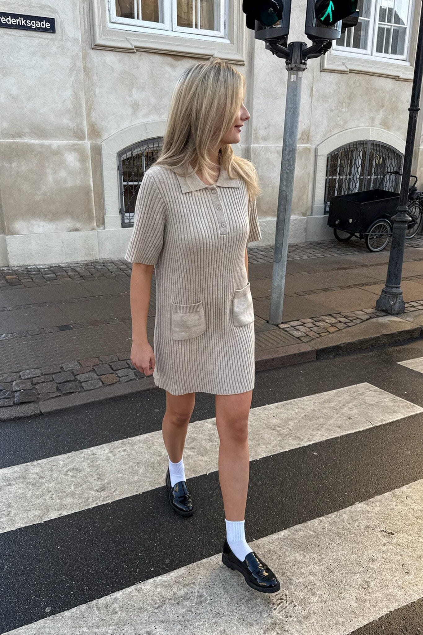 BYIC - Sific Knit Dress 1198 - Ribbed Beige - Image 7