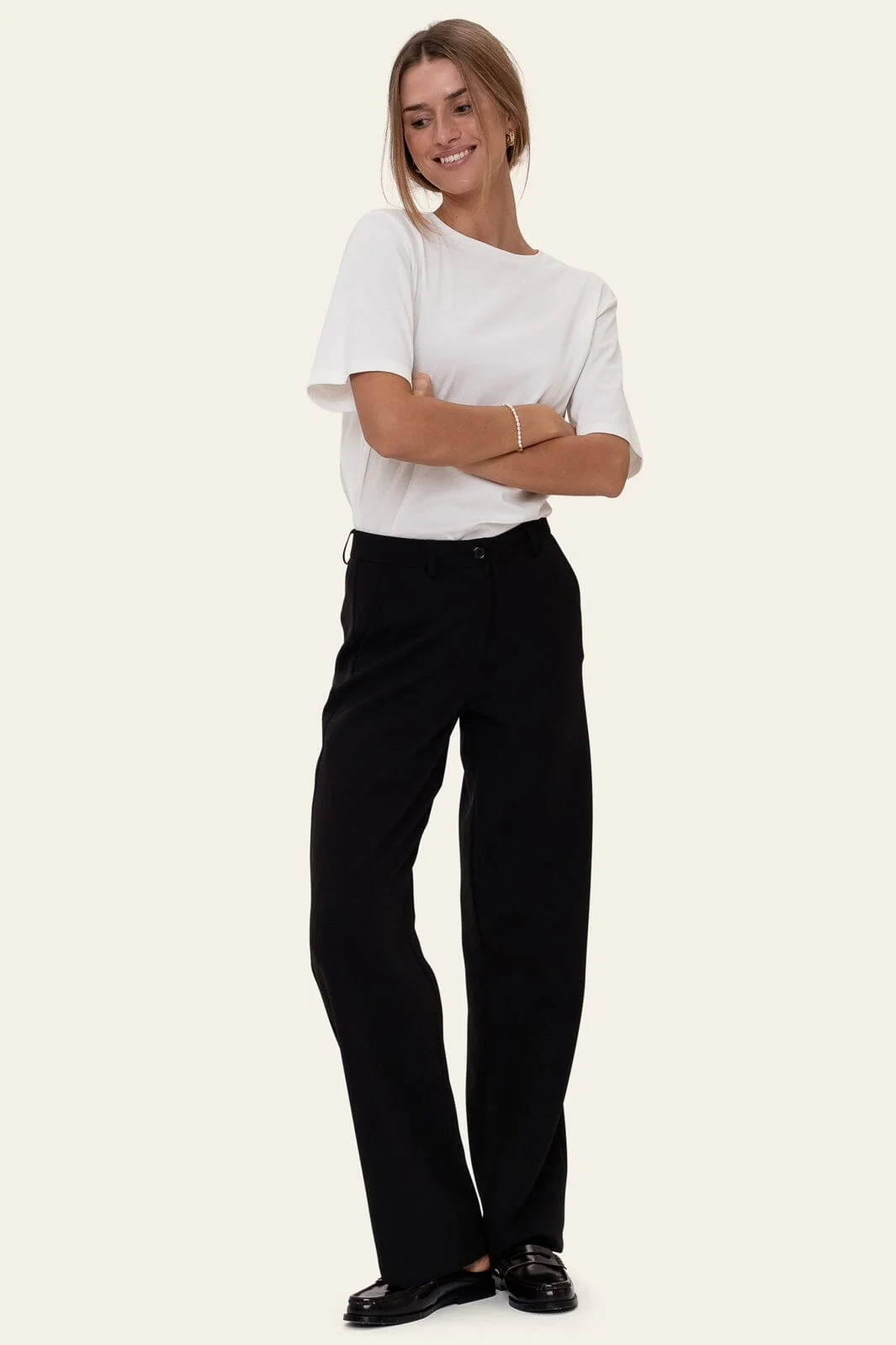 BYIC - Signatureic Wide Pants A2586 - Black - Image 4