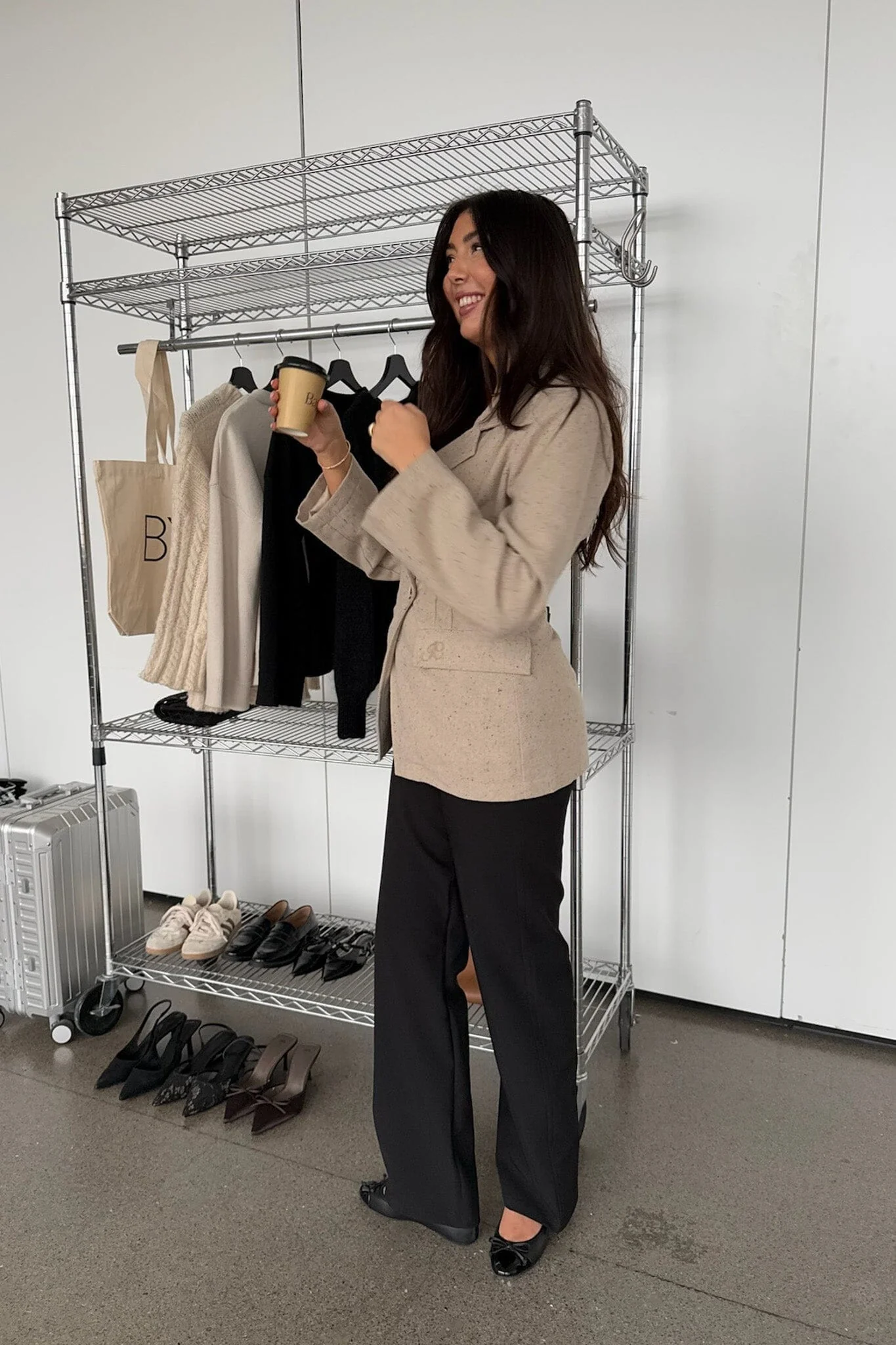 BYIC - Veraic Fitted Blazer A23749 - Beige Melange - Image 11