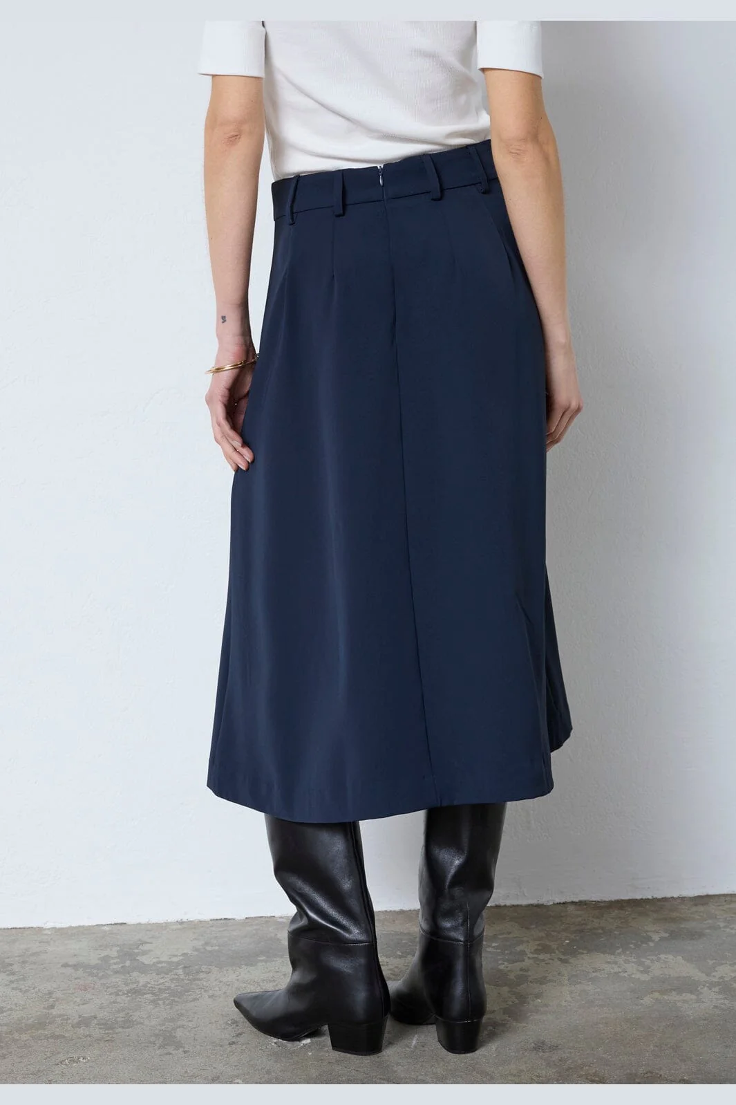 Co´Couture - Anyacc Midi Pleat Skirt 44040 - 120 - Navy - Image 3