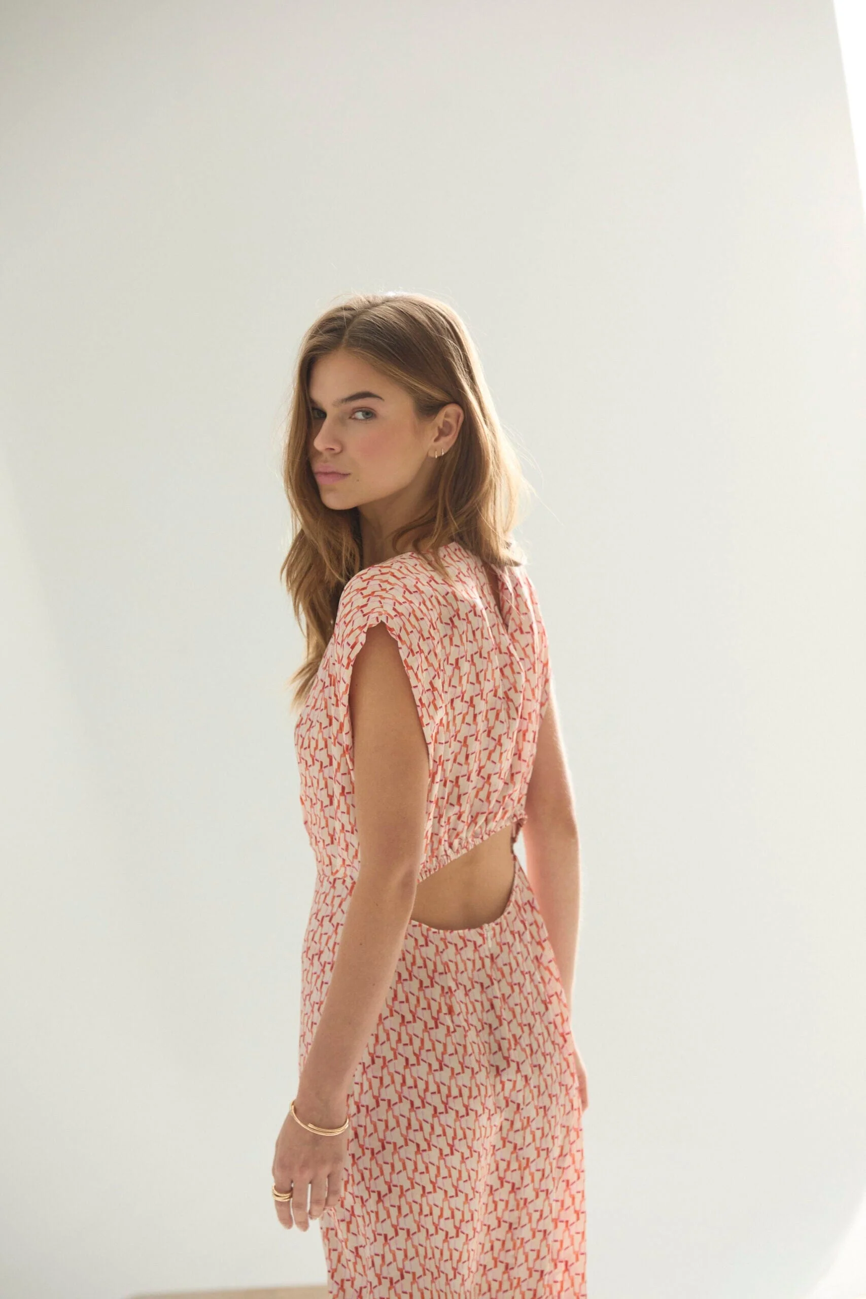 Co´Couture - Carminecc Padded Dress 46086 - 66 - Flame - Image 2