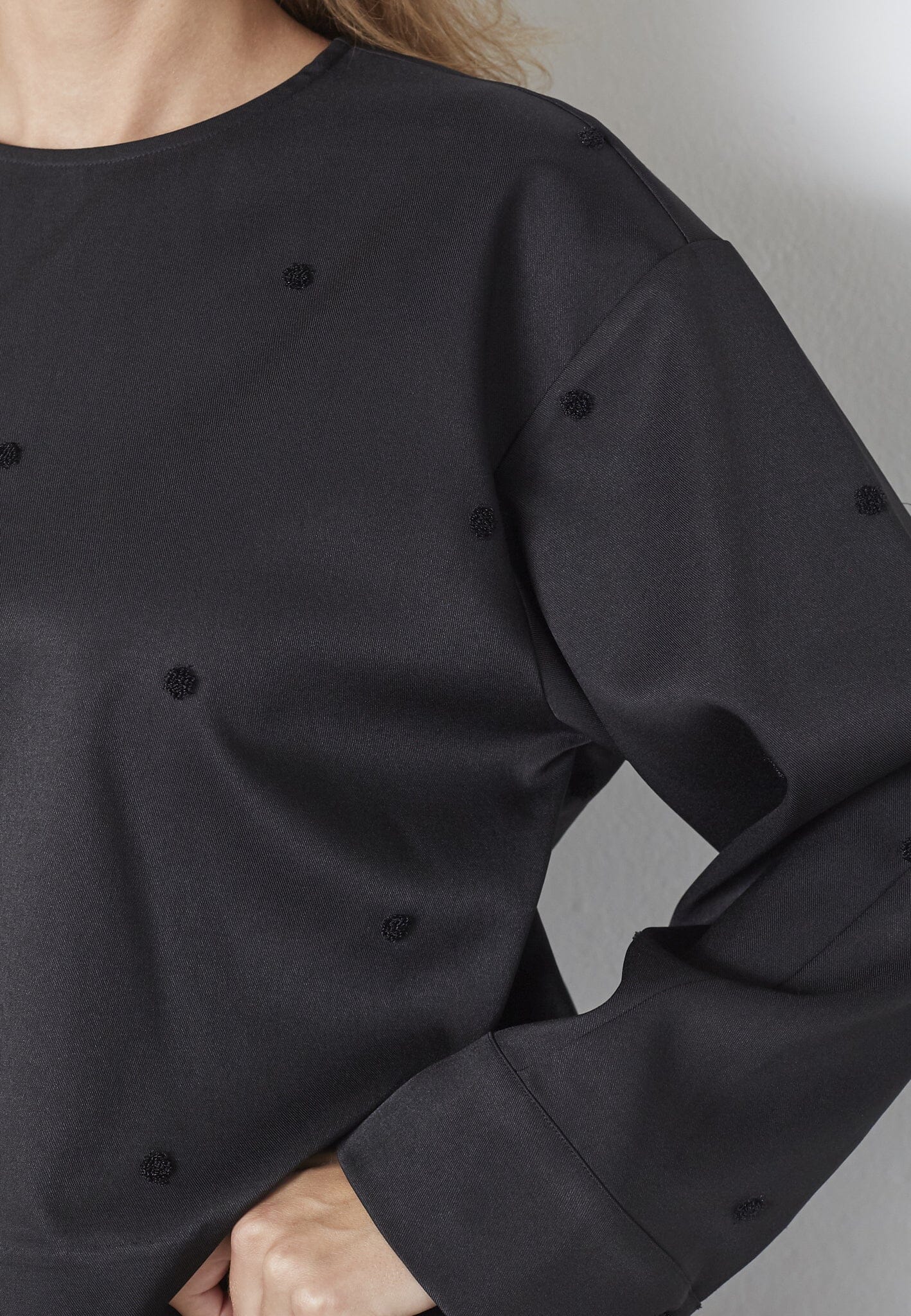 Co´Couture - Clovercc Dot Blouse 35914 - 96 - Black - Image 2