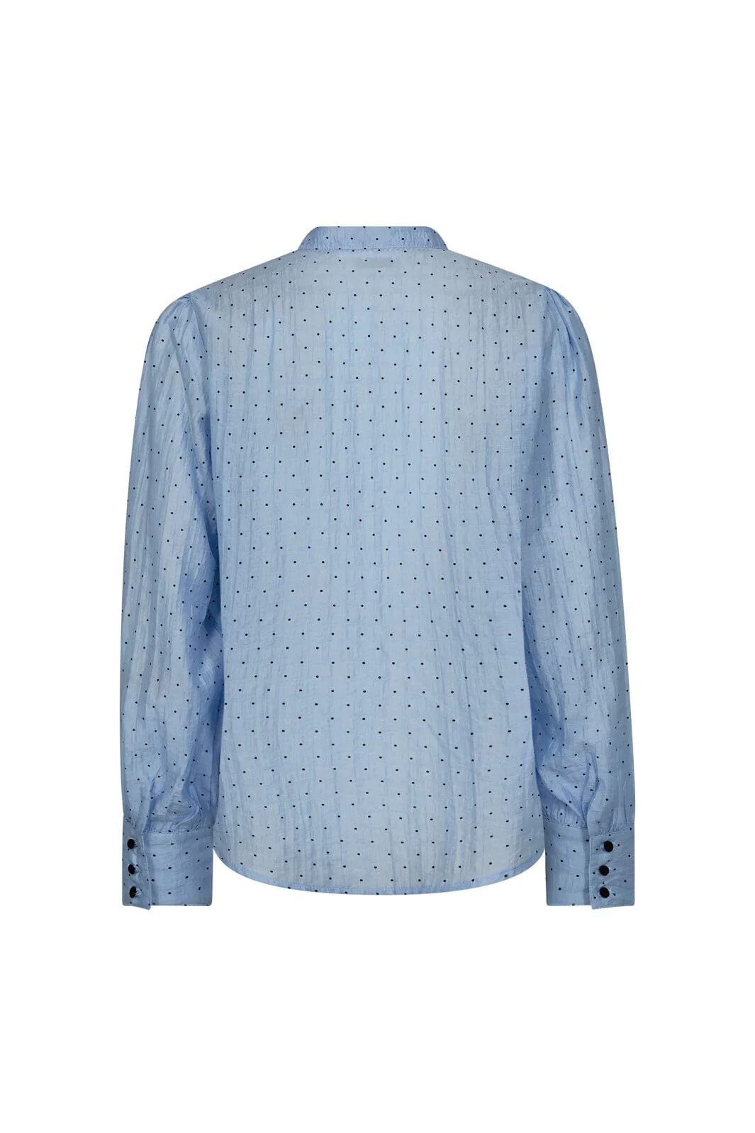 Co´Couture - Dallycc Dot Shirt 45008 - 23 - Pale Blue - Image 3