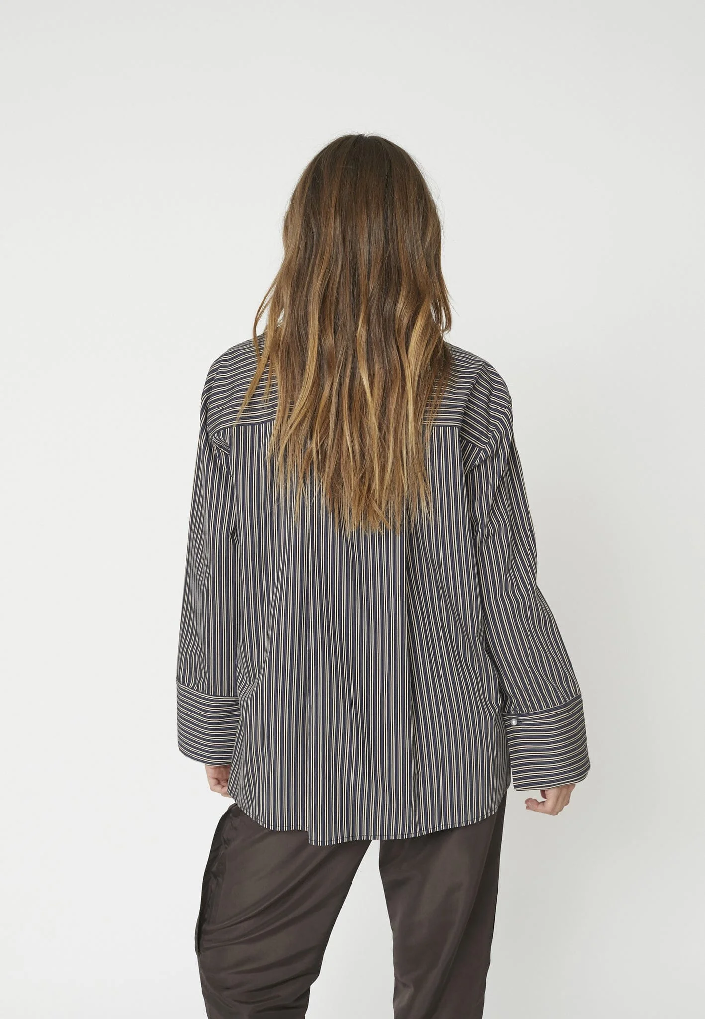 Co´Couture - Finacc Stripe Shirt 35880 - 96 - Black - Image 3
