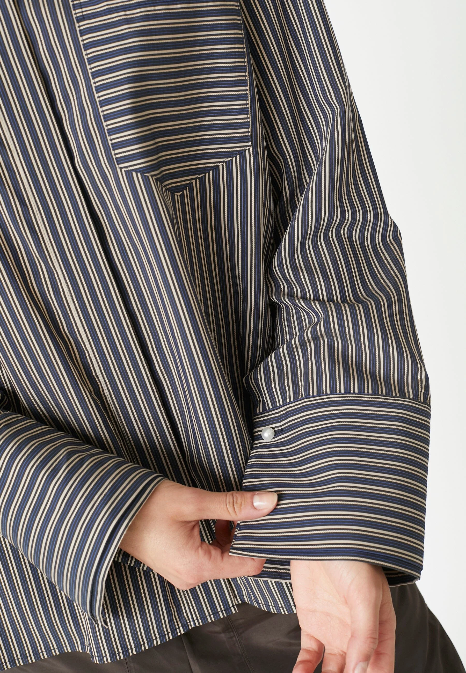 Co´Couture - Finacc Stripe Shirt 35880 - 96 - Black - Image 7