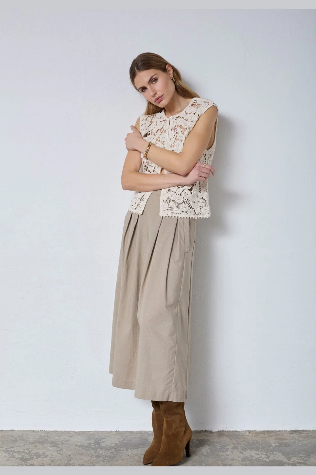 Co´Couture - Kellycc Crochet Top 45170 - 199 - Bone - Image 3