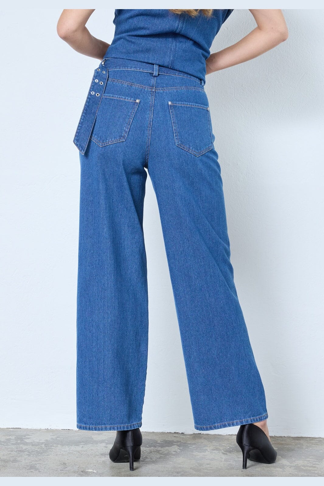 Co´Couture - Kimmycc Belt Jeans 41031 - 555 - Dark Denim - Image 3