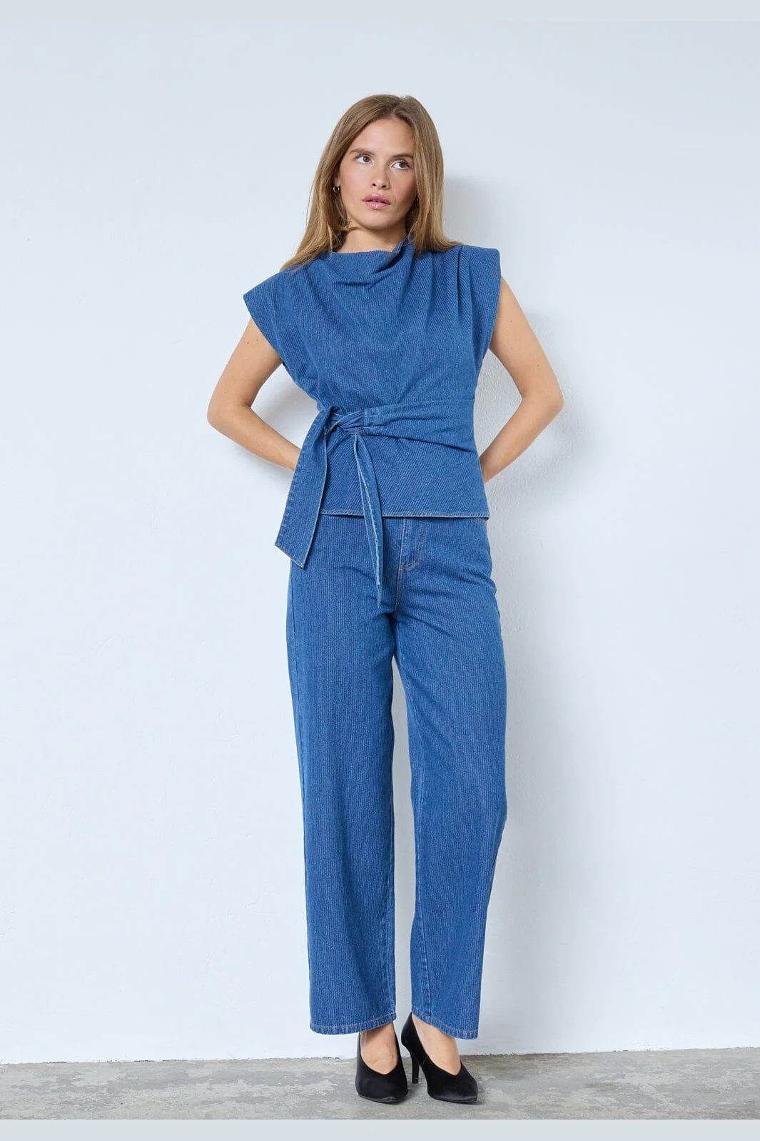 Co´Couture - Kimmycc Belt Jeans 41031 - 555 - Dark Denim - Image 4