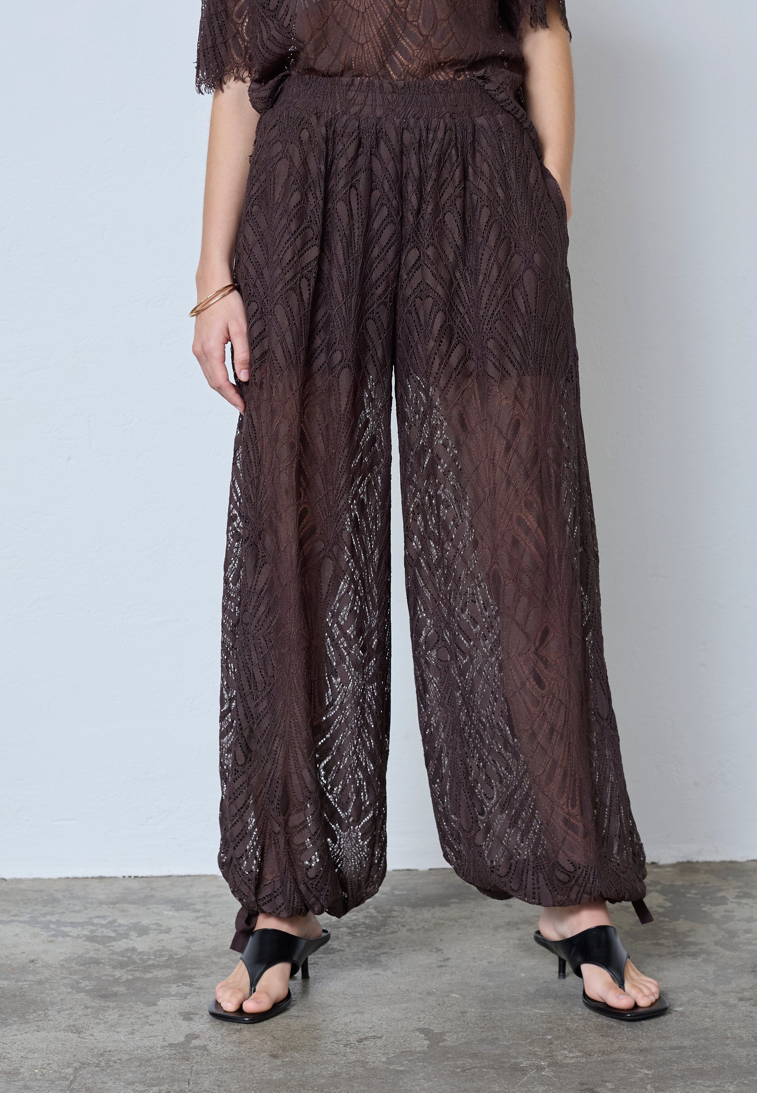 Co´Couture - Leticc Balloon Pant 41107 - 145 - Dark Brown - Image 8