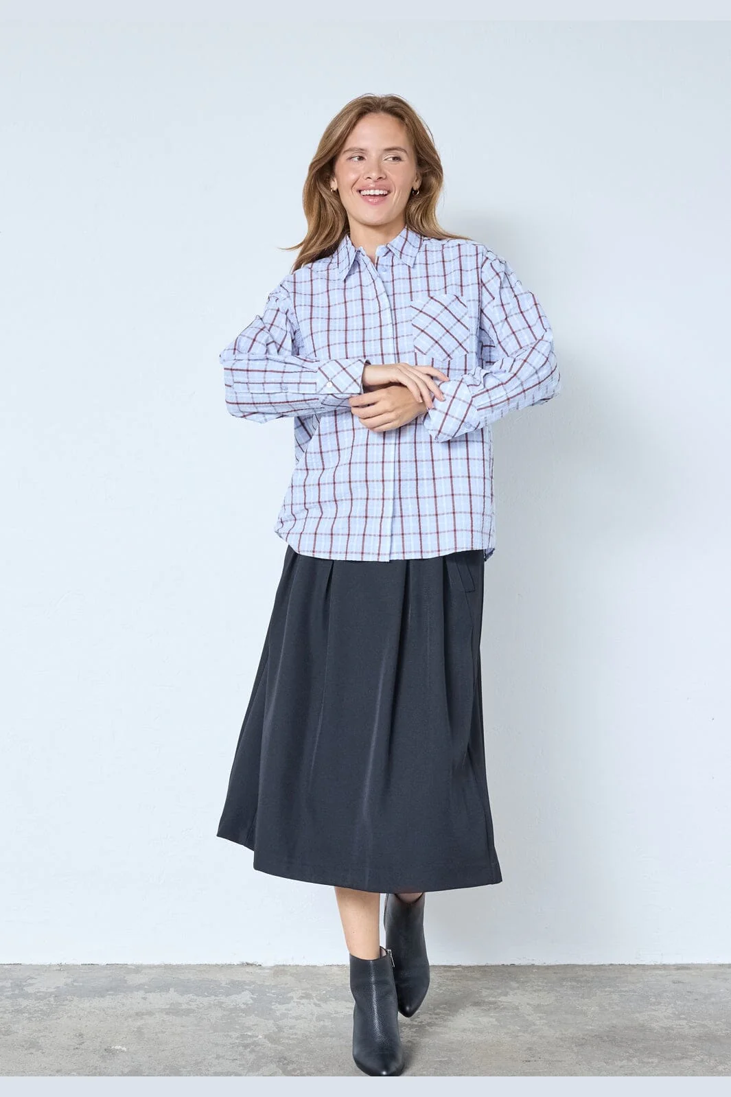 Co´Couture - Mileycc Oversize Shirt 45036 - 23 - Pale Blue - Image 5
