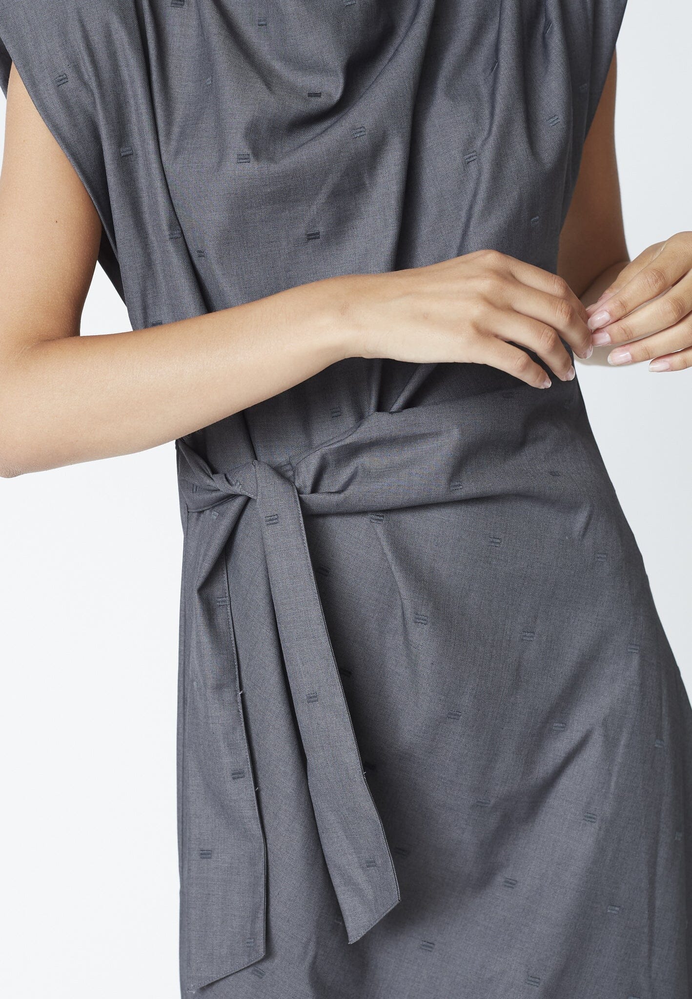 Co´Couture - Sagacc Long Dress 46013 - 139 - Mid Grey - Image 5