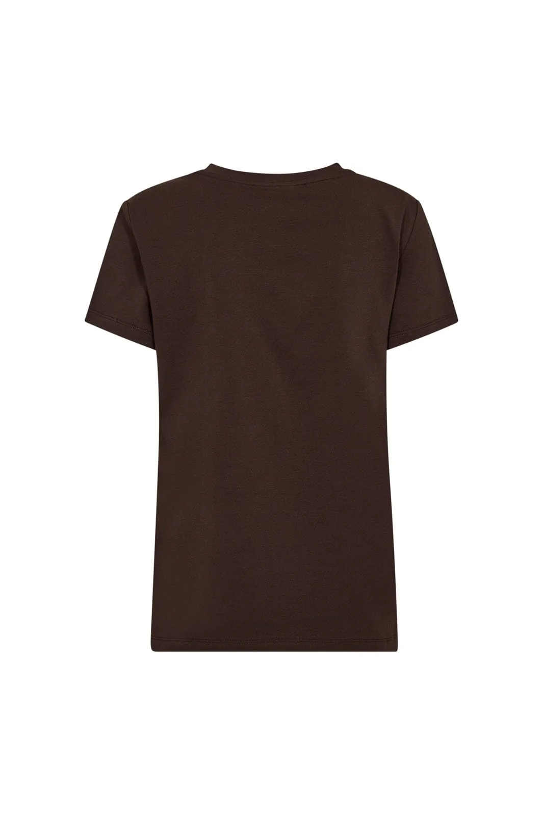 Co´Couture - Signaturecc New Tee 33200 - 40145 - White/Darkbrown - Image 2