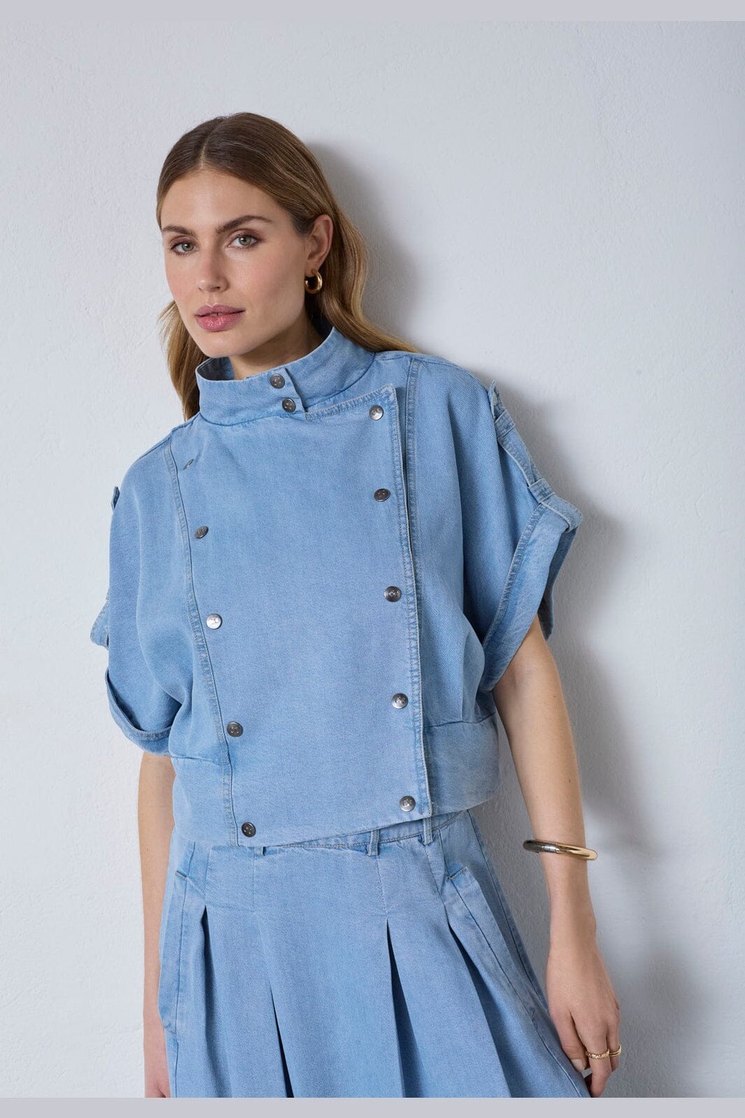 Co´Couture - Tillycc Vest 40050 - 114 - Fade Denim - Image 2