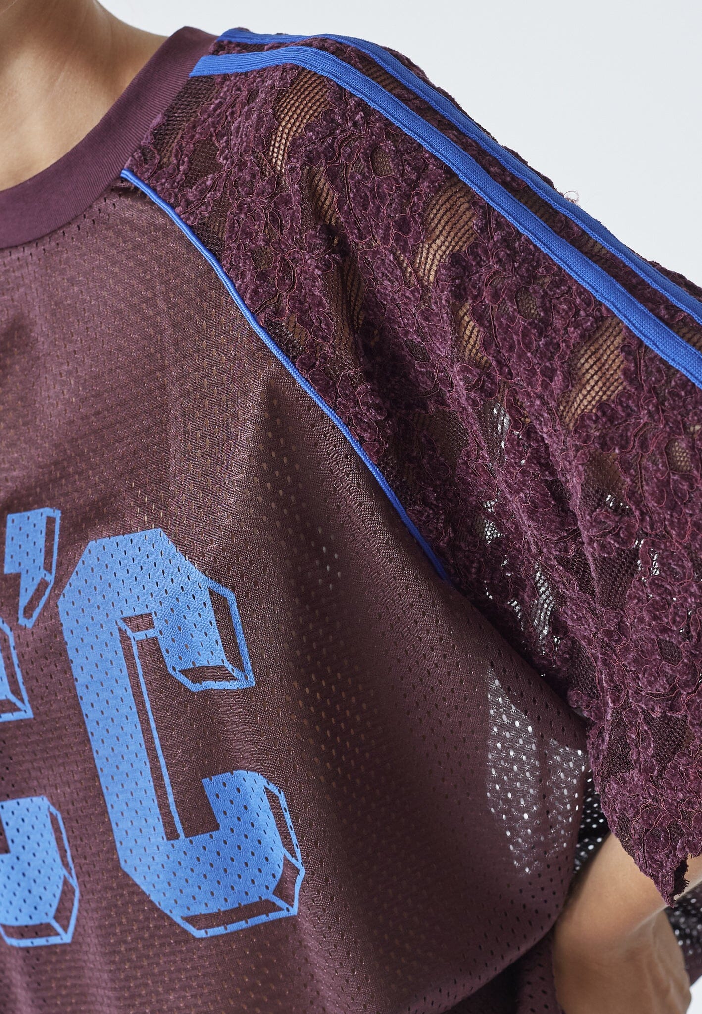 Co´Couture - Treycc Lace Tee 45046 - 76 - New Blue - Image 4