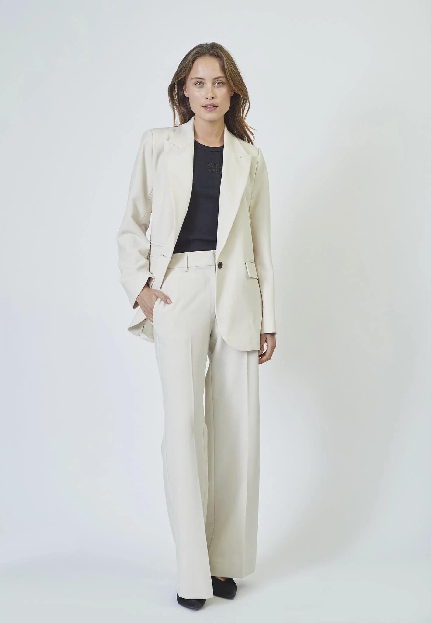Co´Couture - Volacc Wide Pant 31191 - 199 - Bone - Image 5