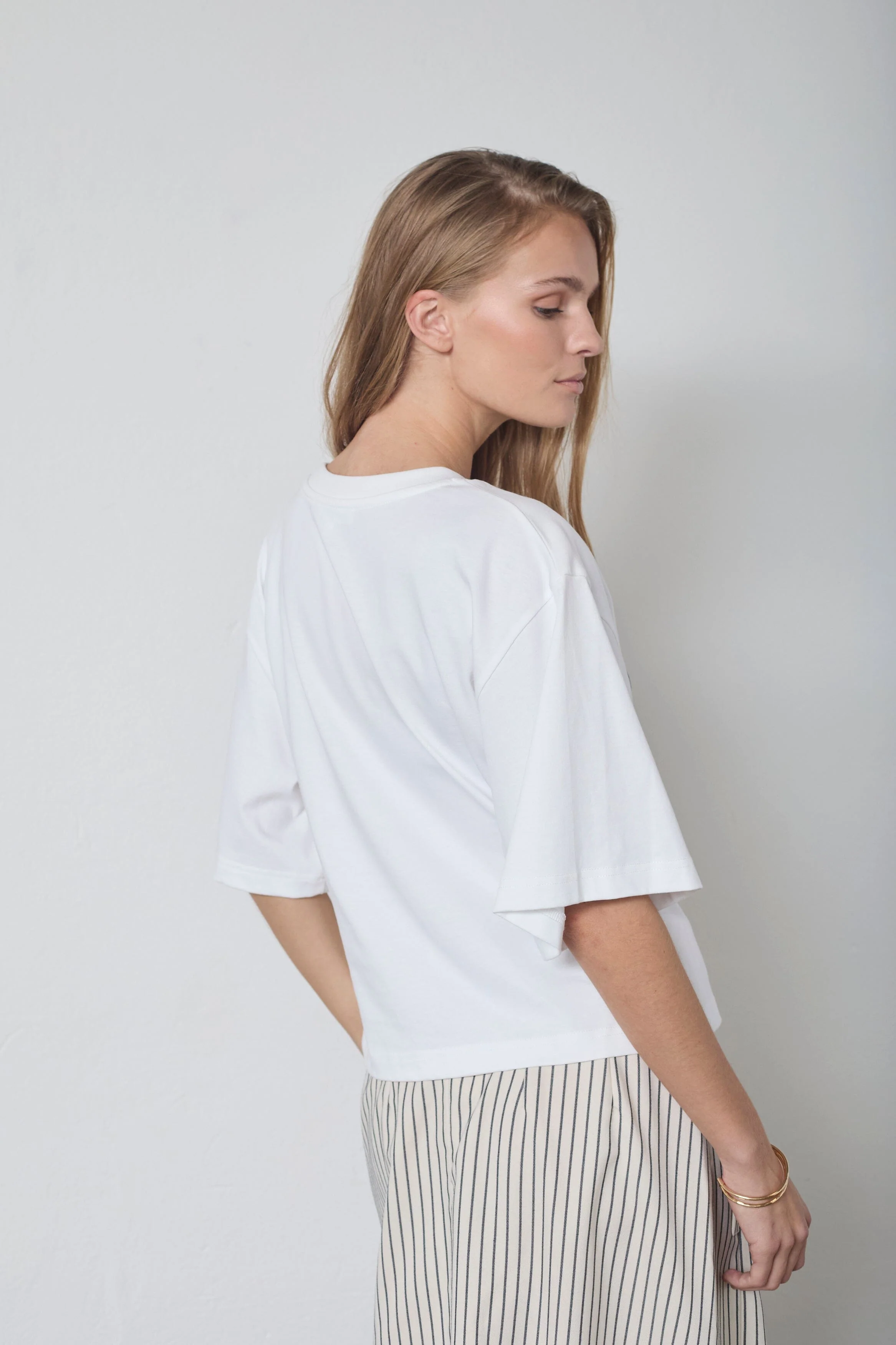 Co´Couture - Zengacc Tee O-Neck 43013 - 40096 - Whiteblack - Image 5