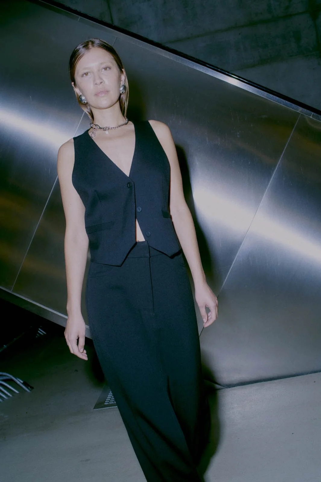 Copenhagen Muse - Tailor-Waistcoat 201671 - Black - Image 4