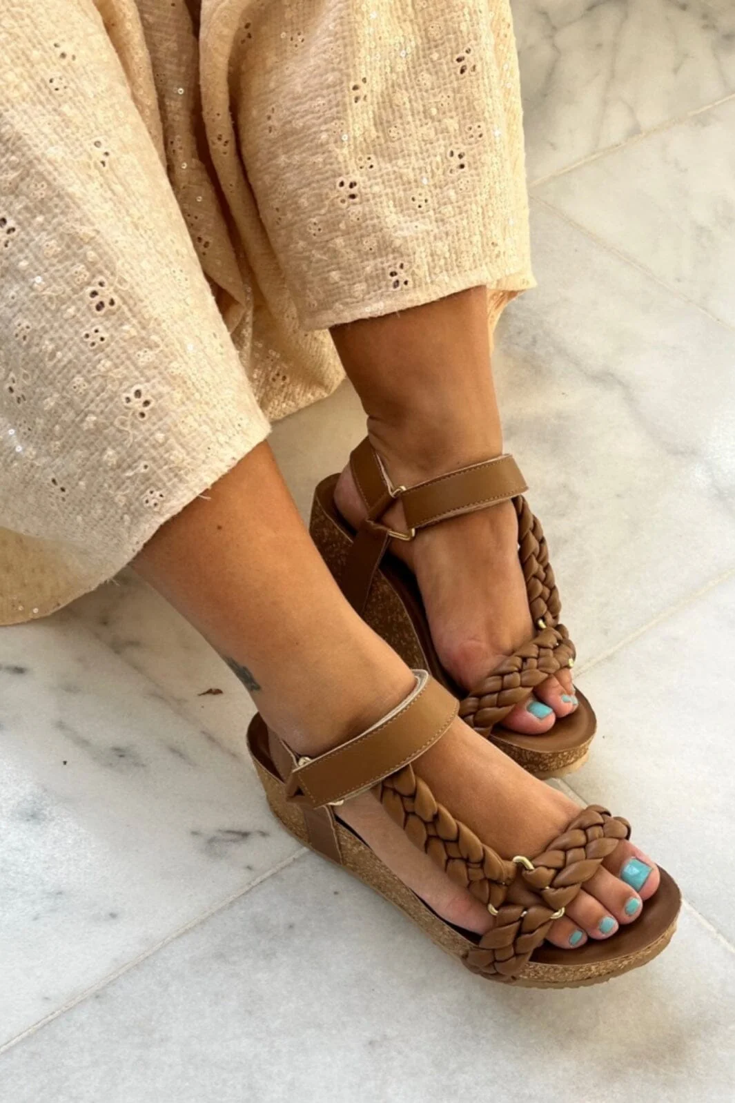 Copenhagen Shoes - Woven Lady - 0241 Cognac