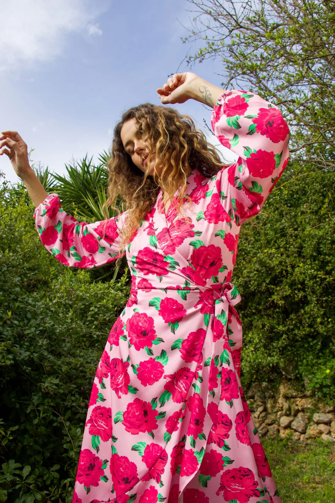 Cras - Lara Dress C1687 - 8097 - 8097 Pink Rosette - Image 3