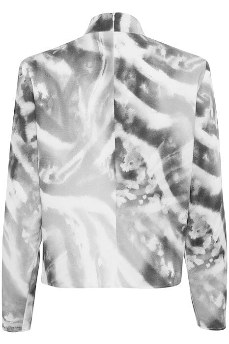 Gestuz - Aronagz P Blouse 10909724 - 107039 - Blacknwhite Animal - Image 7