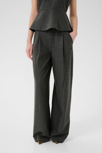 Gestuz - Gzadira Pants 10910708 - 100494 - Dark Grey Melange - Image 2