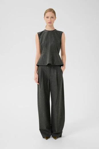 Gestuz - Gzadira Pants 10910708 - 100494 - Dark Grey Melange - Image 4