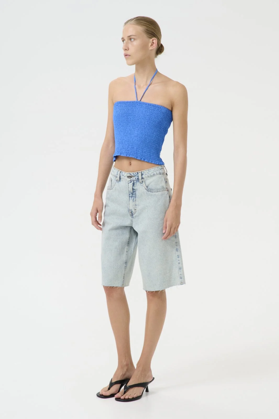 Gestuz - Gzasher Long Shorts 10910165 - 107575 - Mid Acid Wash - Image 2