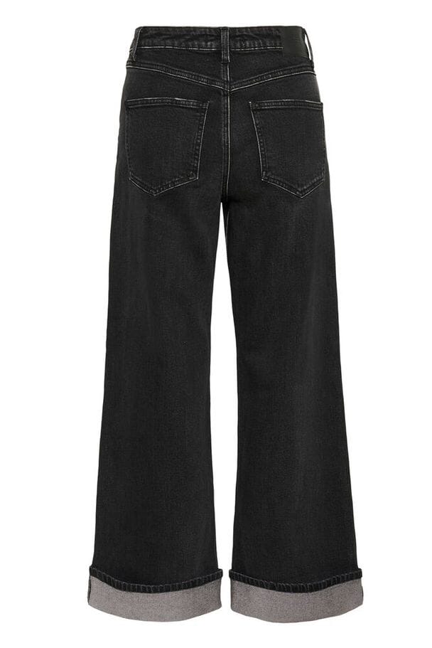Gestuz - Gzsara Wide Jeans 10910809 - 100617 - Washed Dark Black - Image 4
