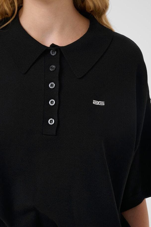 Gestuz - Gztalla Ss Polo Pullover 10910940 - 100017 - Black - Image 4