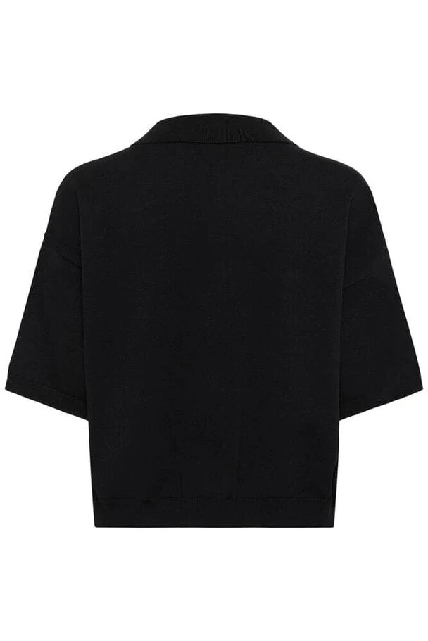 Gestuz - Gztalla Ss Polo Pullover 10910940 - 100017 - Black - Image 7