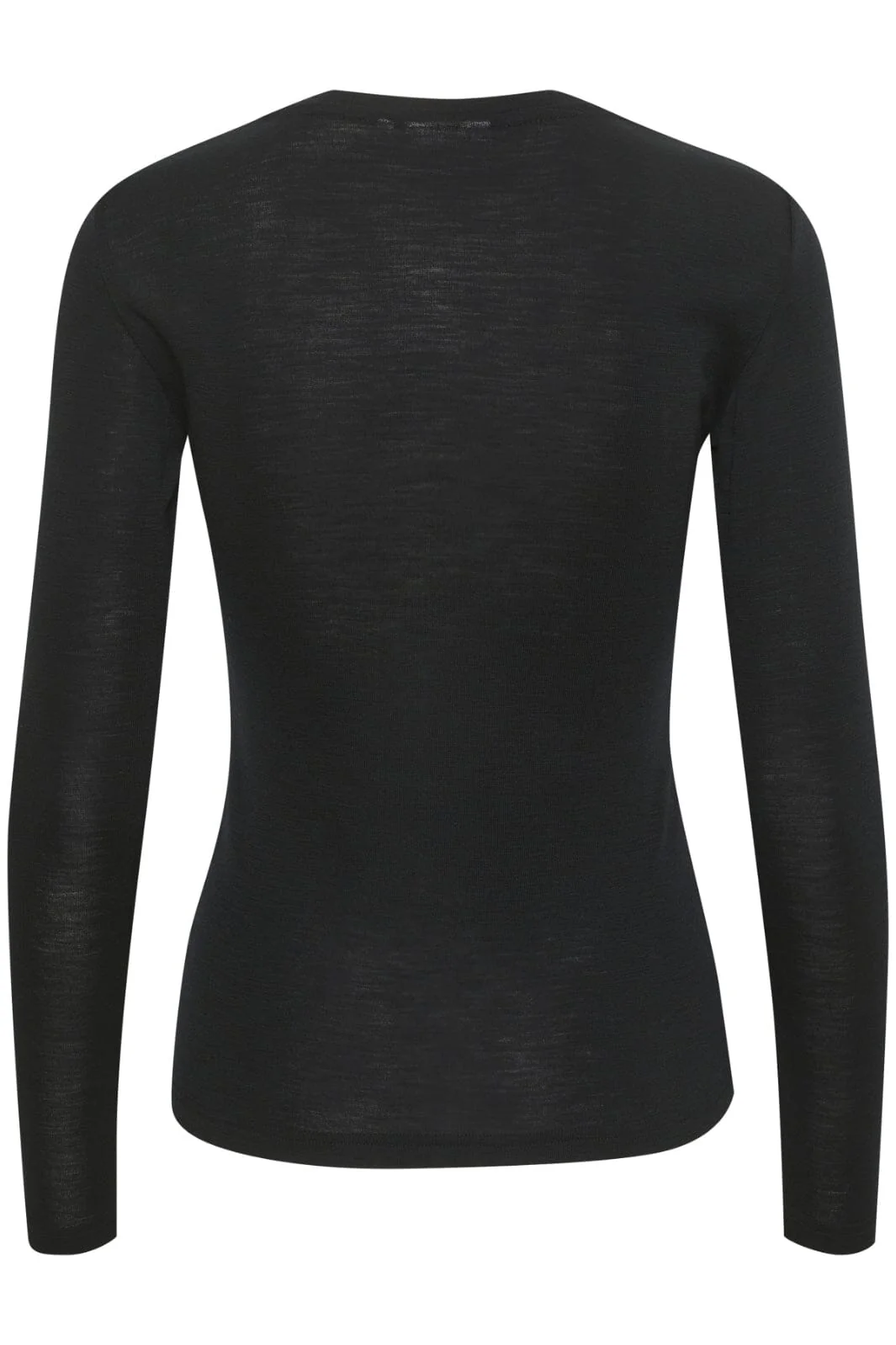 Gestuz - NiniaGZ ls wool roundneck - Black - Image 2