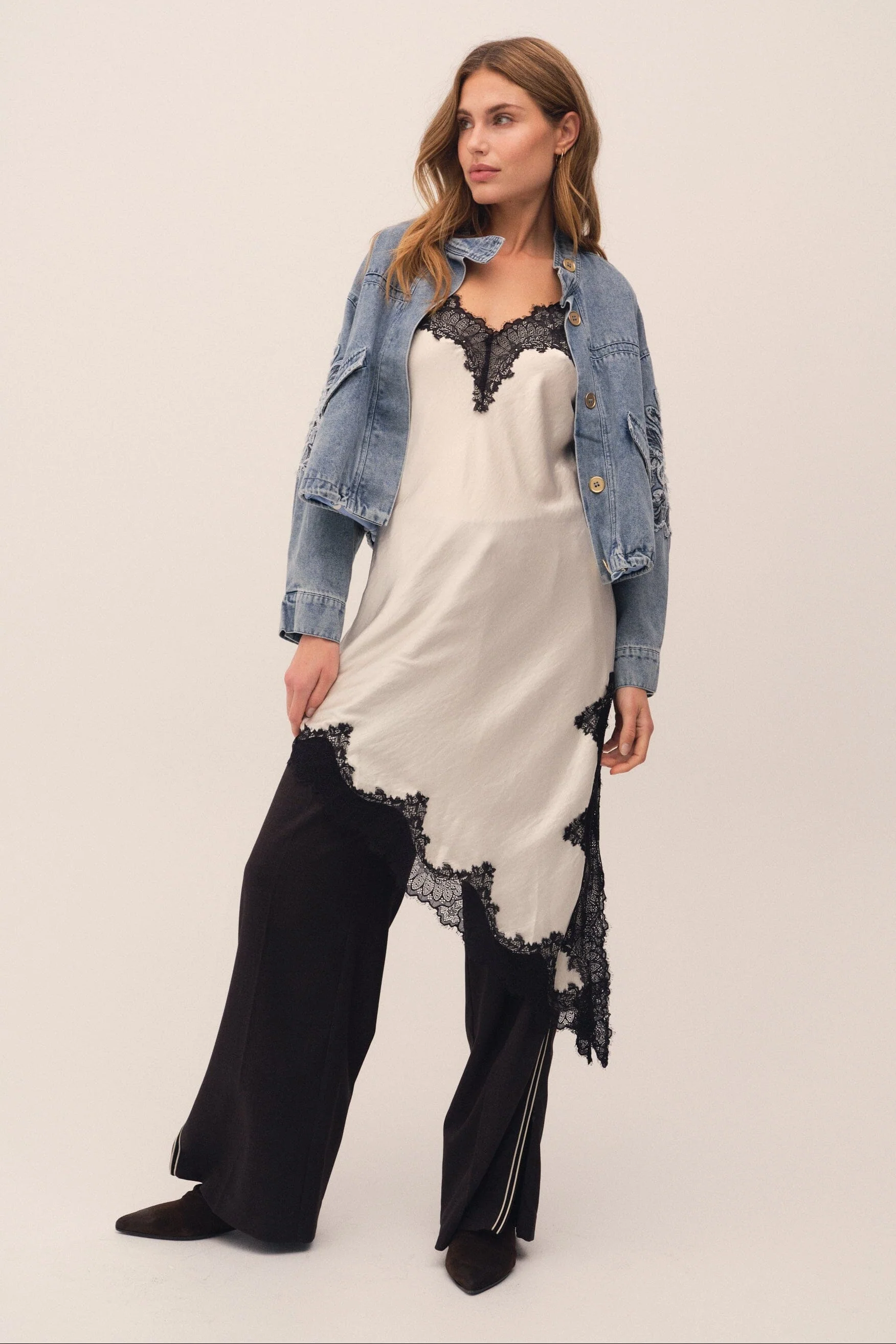 Gossia - Zennago Dress G2882 - Creme - Image 5