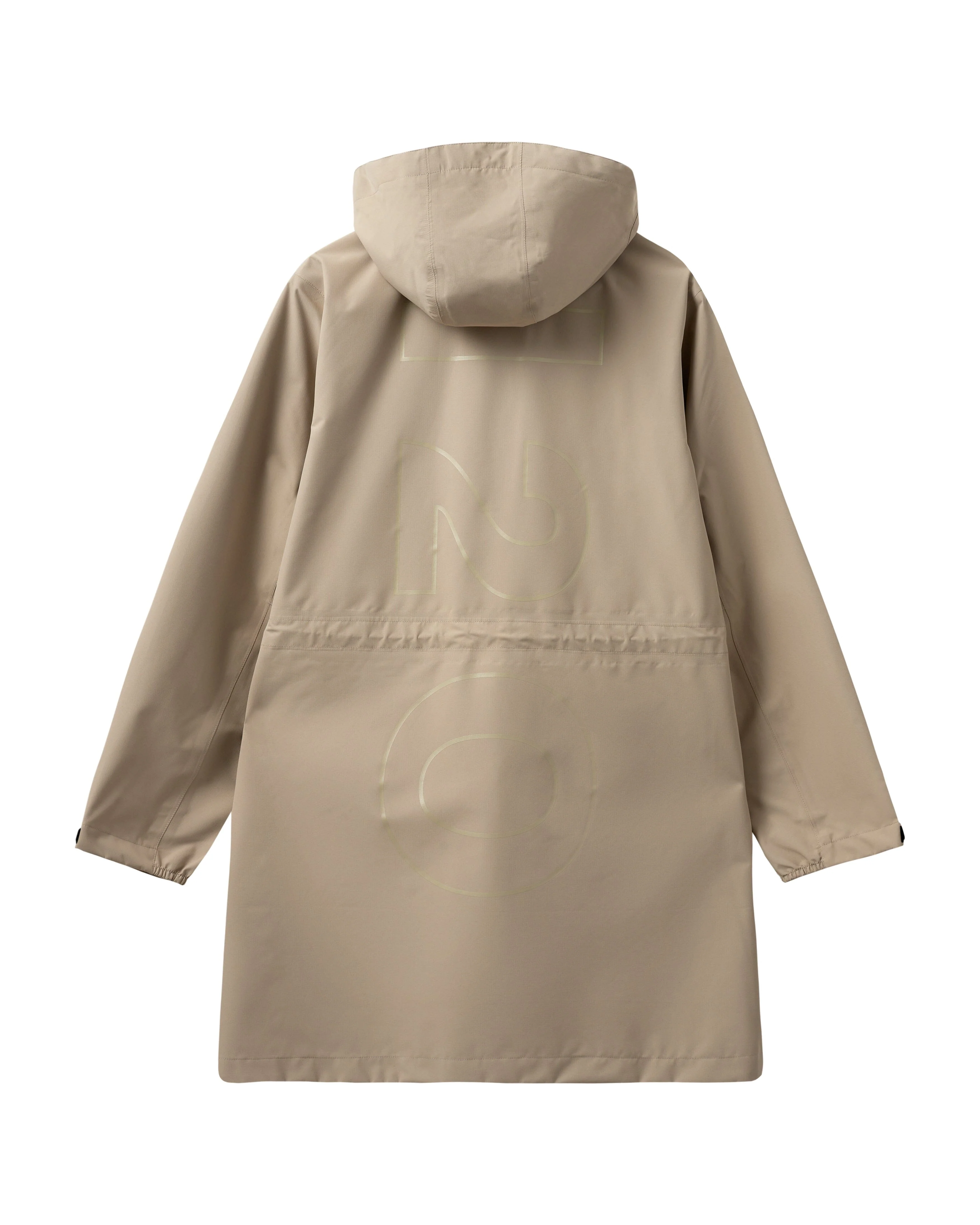 H2O - Rømø Lw Rain Long Jacket - 1034 Warm Grey - Image 2