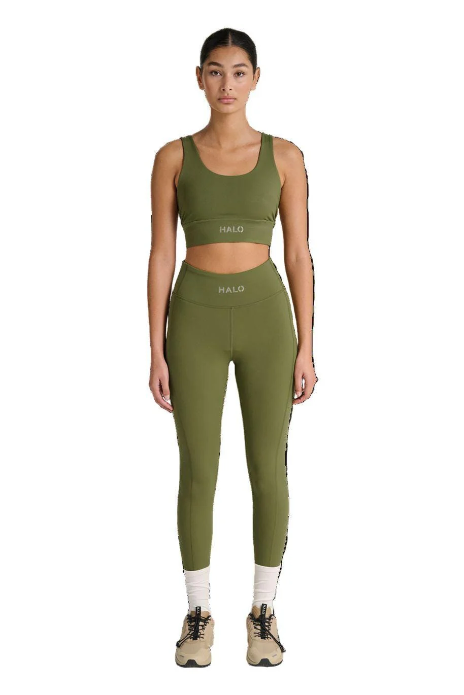 Halo - Women Training Tights 228641 - 6096 - Olive Drab - Image 2