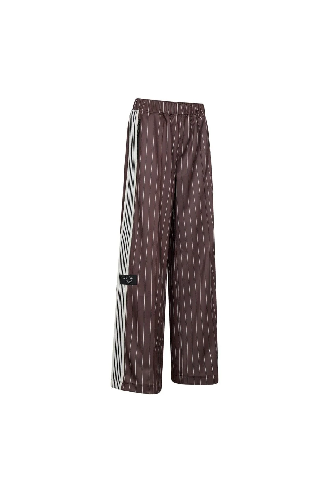 Haute L'Amitié - Baggy Pin Stripe Track Pants HL10493 - Mocca - Image 2