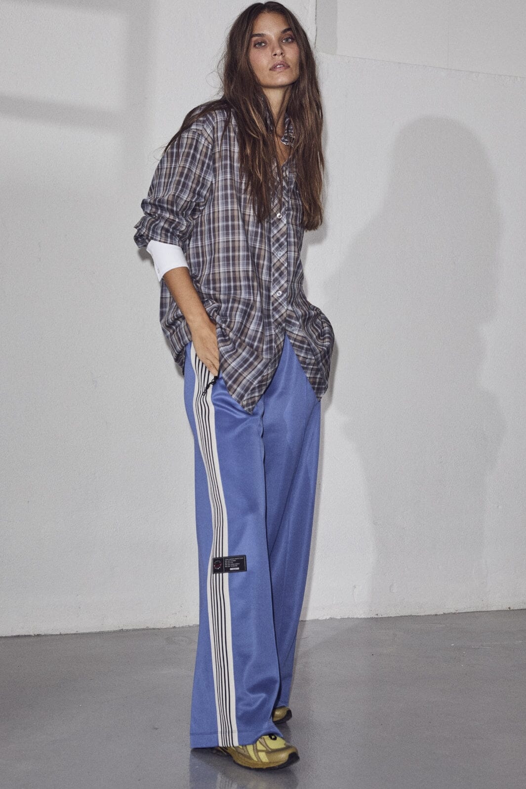 Haute L'Amitié - Baggy Track Pants HL10018 - Blue - Image 4