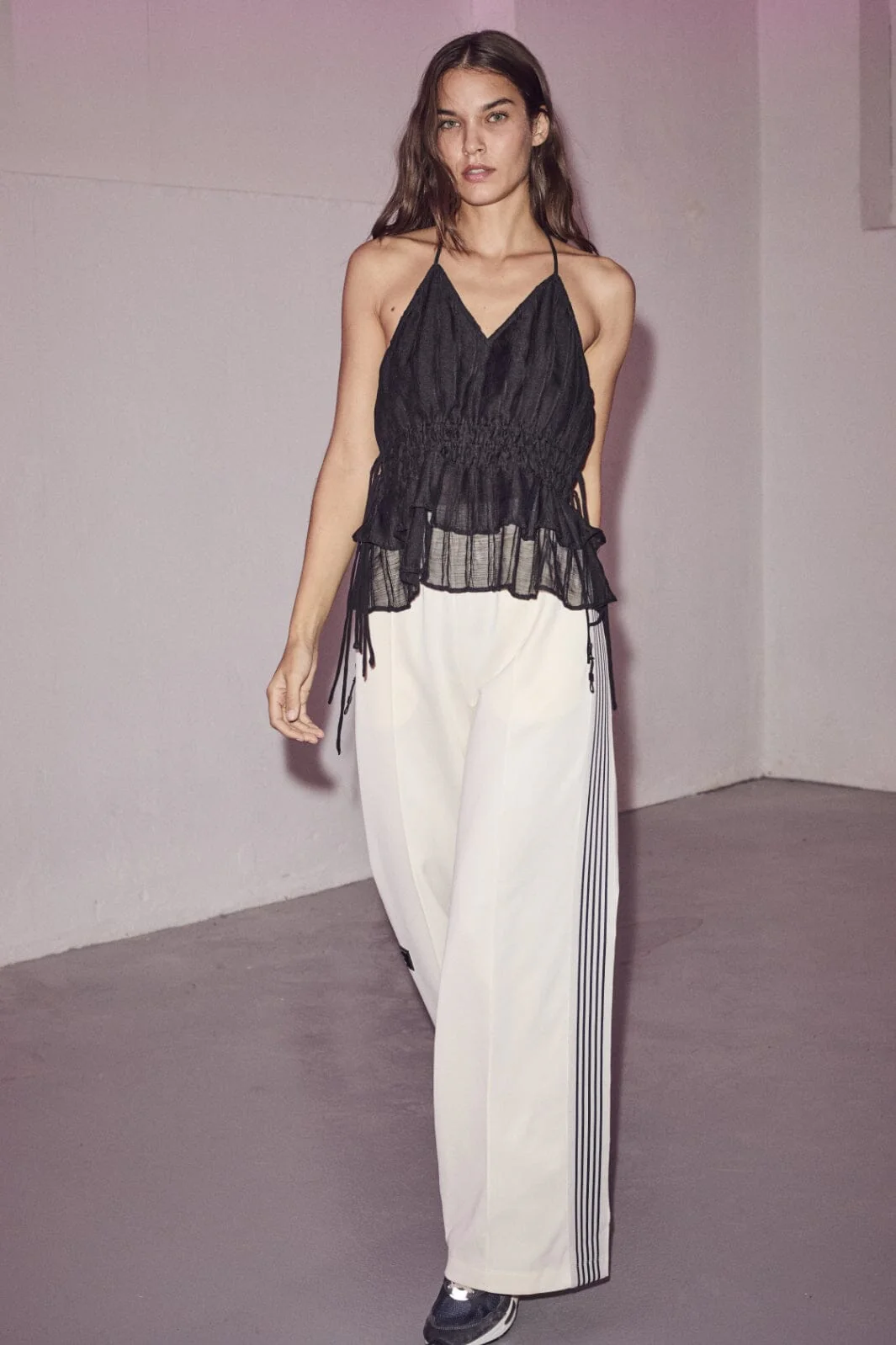 Haute L'Amitié - Baggy Track Pants HL10018 - Off-White - Image 4