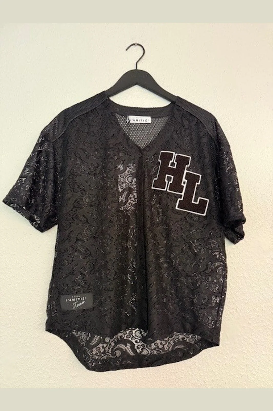 Haute L'Amitié - Court Lace Tee HL10466 - Black - Image 2