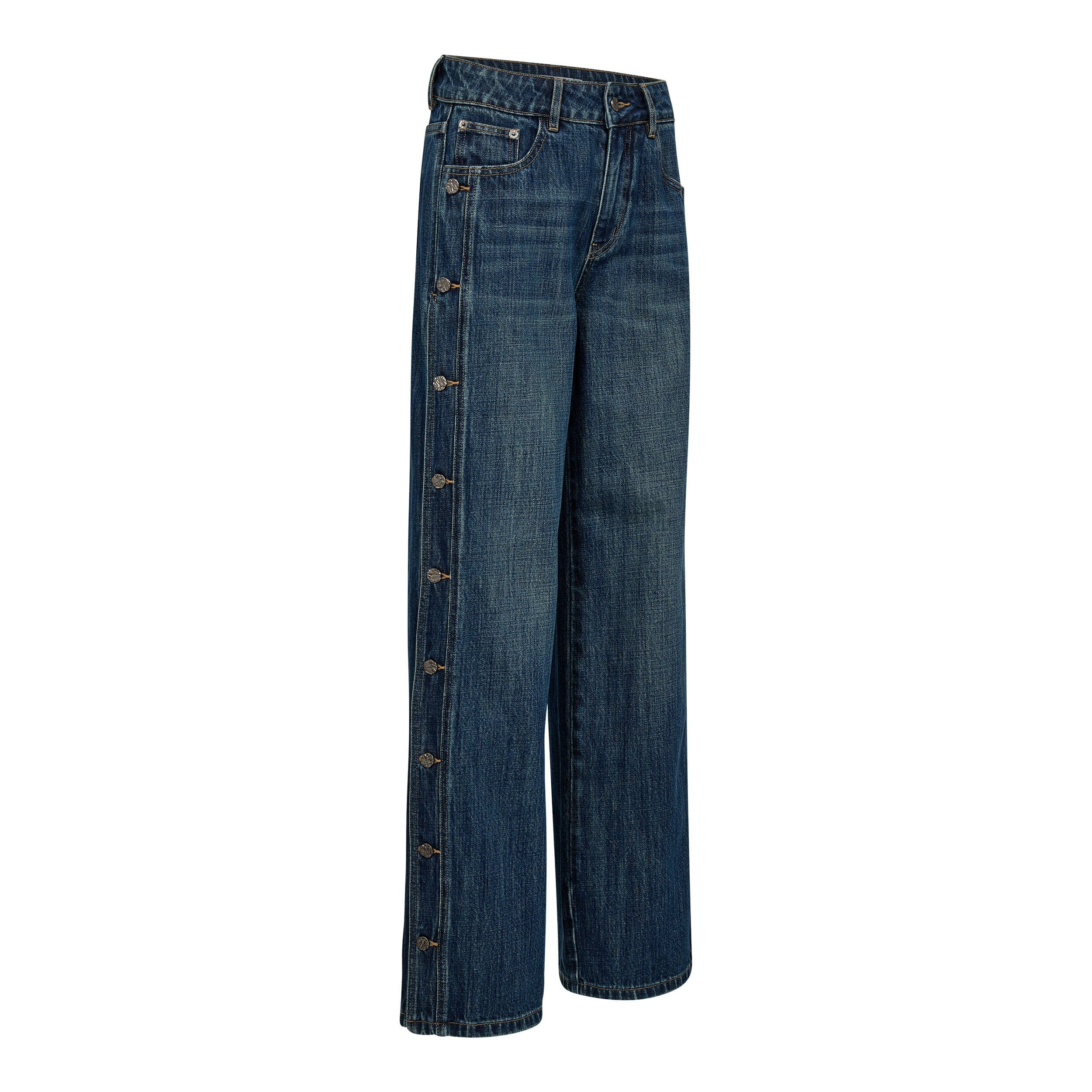 Haute L'Amitié - Denize Button Jeans HL10489 - Denim Blue - Image 2