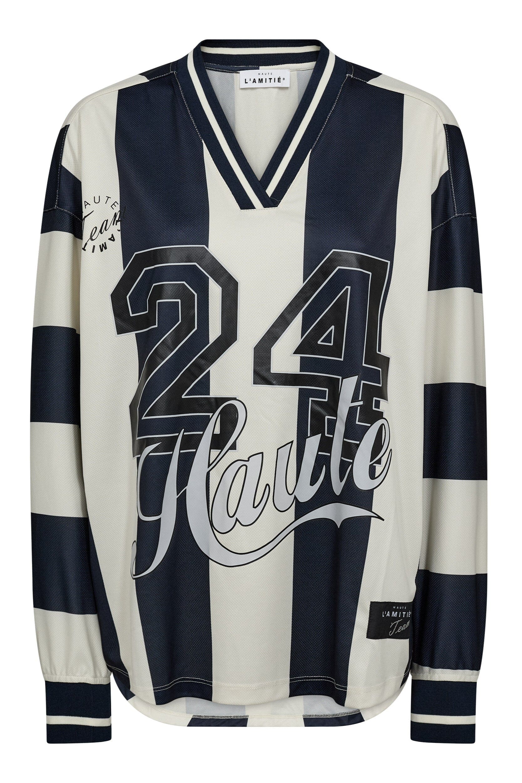 Haute L'Amitié - Haute 24 Stripe Blouse HL10419 - Navy/ Pearl - Image 2