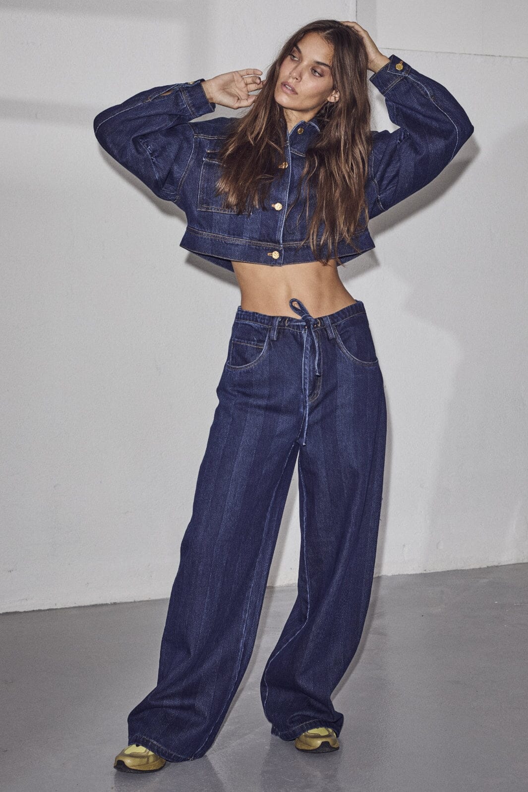 Haute L'Amitié - Hering String Tie Jeans HL10060 - Indigo - Image 3