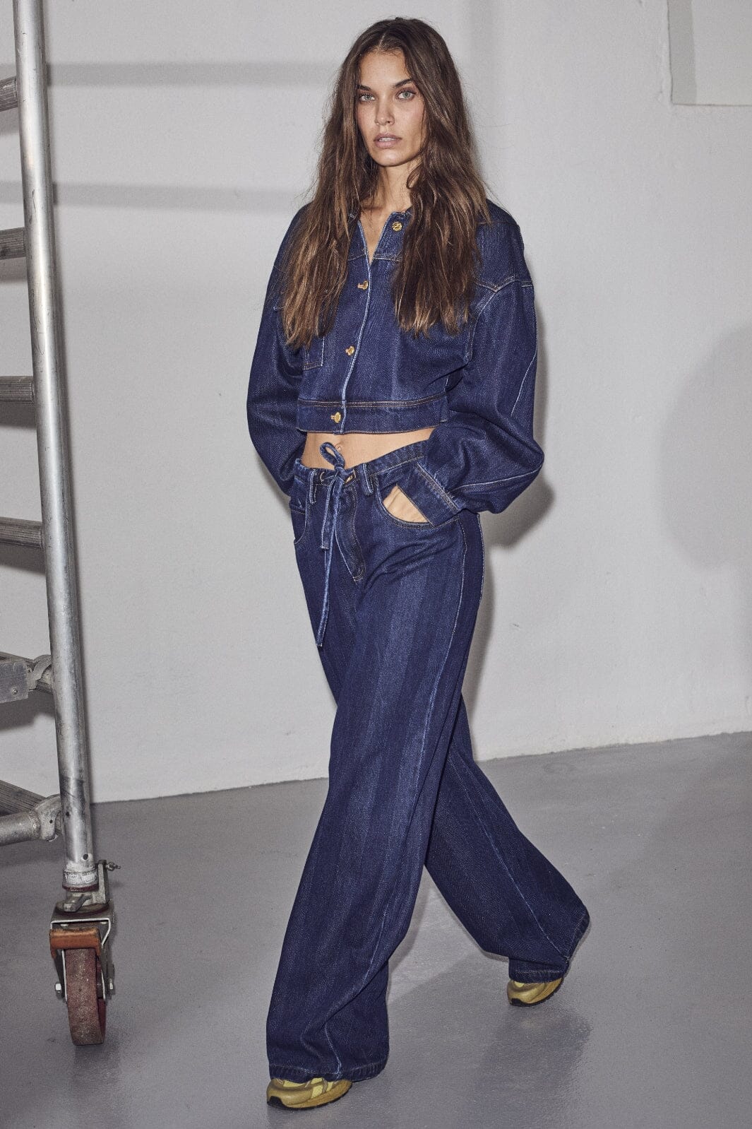 Haute L'Amitié - Hering String Tie Jeans HL10060 - Indigo - Image 8