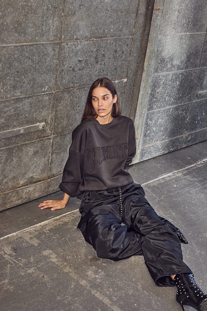Haute L'Amitié - L'Amitié Application Sweat HL10283 - Dark Grey - Image 3