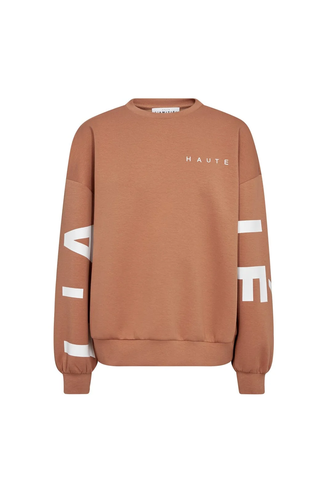 Haute L'Amitié - Maxi Split Logo Sweat HL10413 - Camel - Image 3